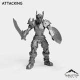 Tabletop Terrain Miniature Attacking Human Valor Warrior Female