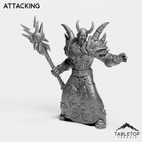 Tabletop Terrain Miniature Attacking Human Warlock Tier 1