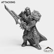 Tabletop Terrain Miniature Attacking Human Warrior King