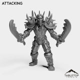 Tabletop Terrain Miniature Attacking Human Warrior Tier 1