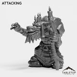 Tabletop Terrain Miniature Attacking Kobold Pyromancer