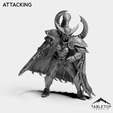 Tabletop Terrain Miniature Attacking Legendary Warden