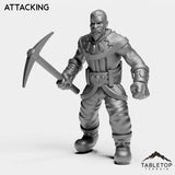 Tabletop Terrain Miniature Attacking Miner John