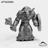 Tabletop Terrain Miniature Attacking Minotaur Shaman Starter