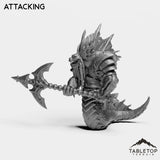 Tabletop Terrain Miniature Attacking Naga Royal Guard