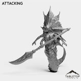 Tabletop Terrain Miniature Attacking Naga Summoner