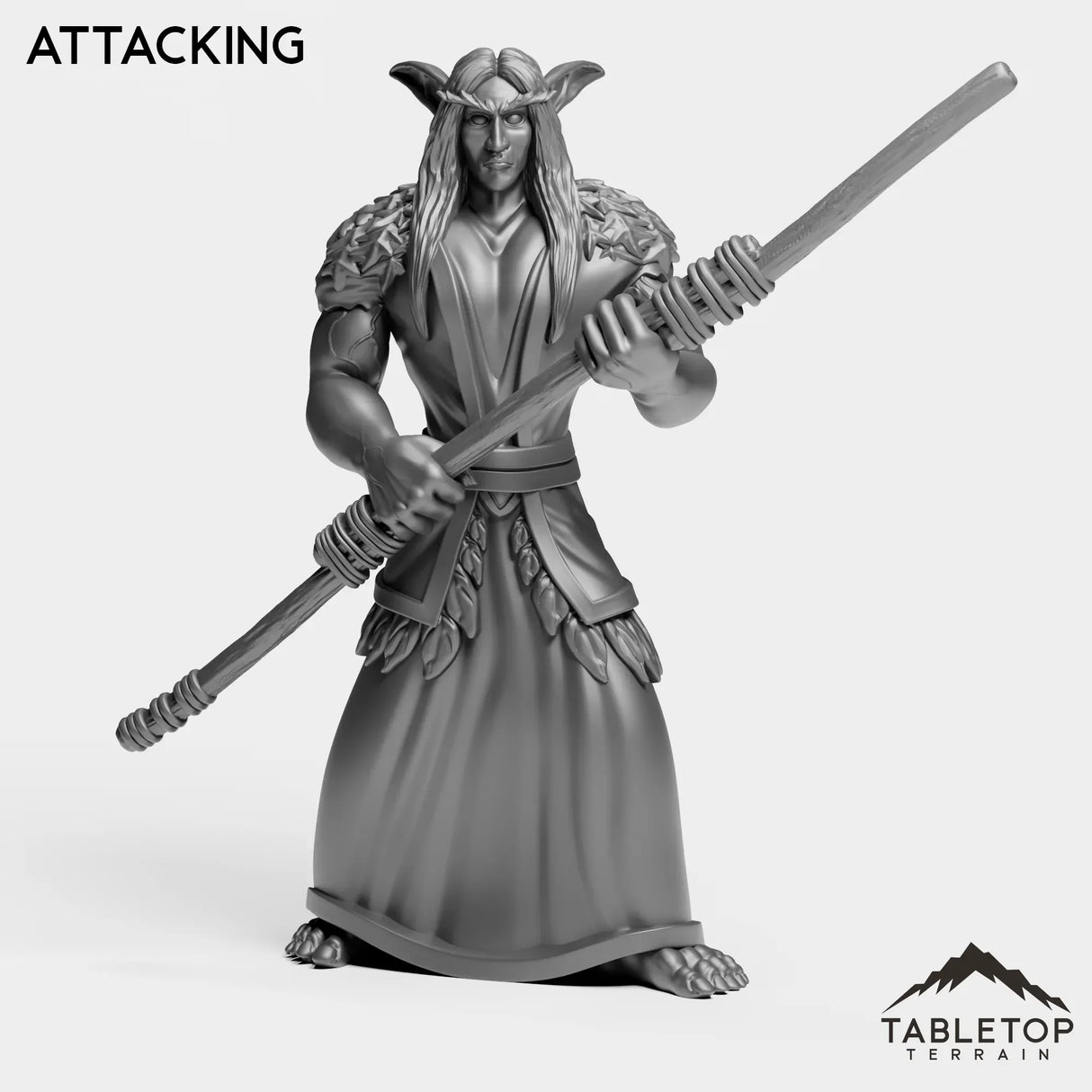 Tabletop Terrain Miniature Attacking Night Druid Starter