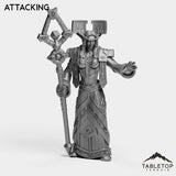 Tabletop Terrain Miniature Attacking Night Priest Female Tier 1