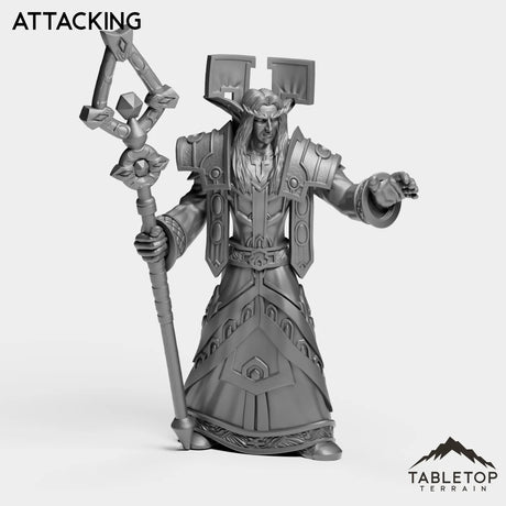 Tabletop Terrain Miniature Attacking Night Priest Tier 1