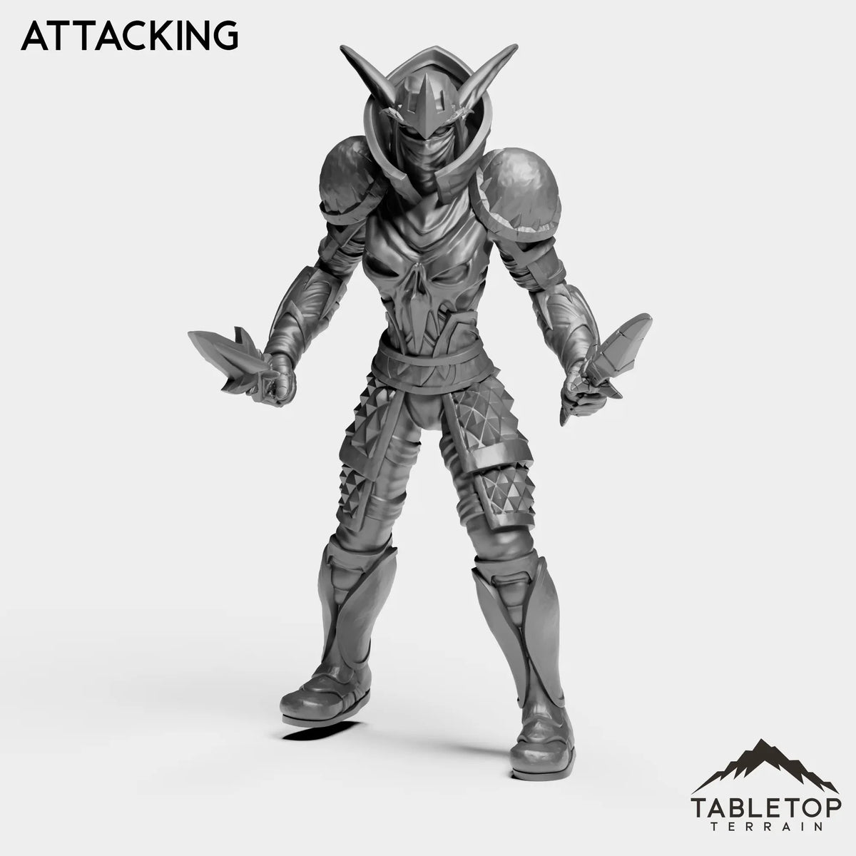 Tabletop Terrain Miniature Attacking Night Rogue Female Tier 1