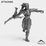 Tabletop Terrain Miniature Attacking Night Sentinel Female