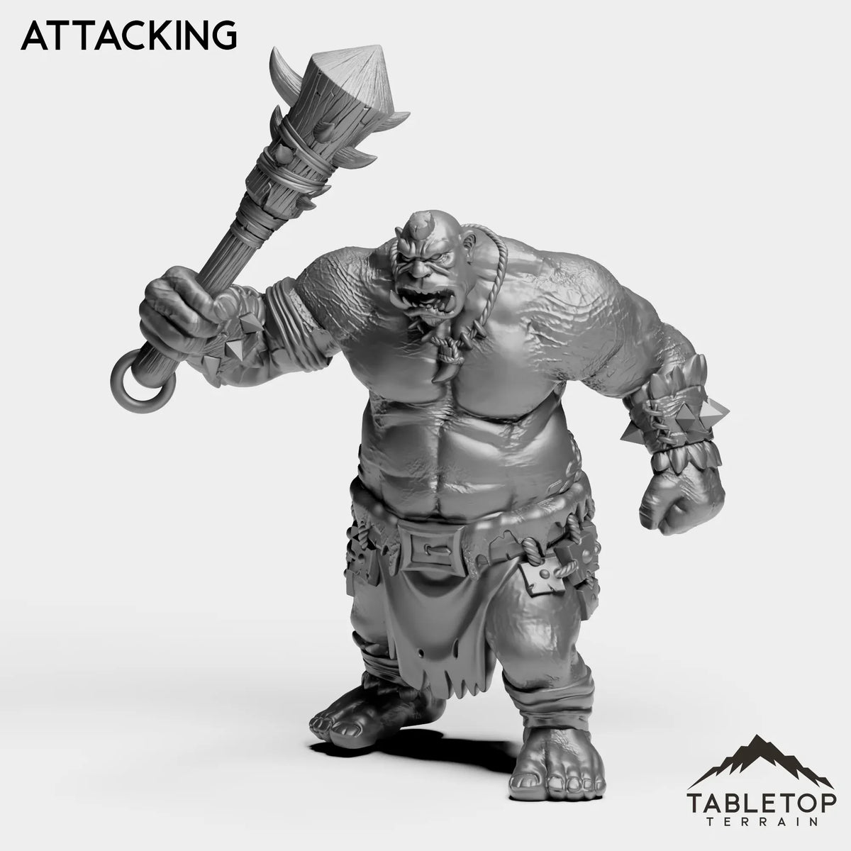 Tabletop Terrain Miniature Attacking Ogre 1