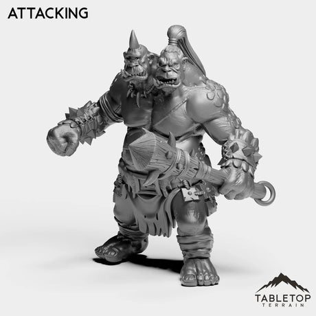 Tabletop Terrain Miniature Attacking Ogre 2