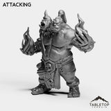 Tabletop Terrain Miniature Attacking Ogre Magi 2