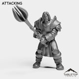 Tabletop Terrain Miniature Attacking Paladin Commander