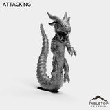 Tabletop Terrain Miniature Attacking Panda Dragon Serpent