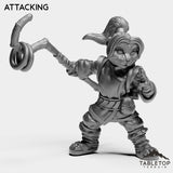 Tabletop Terrain Miniature Attacking Panda Girl