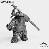 Tabletop Terrain Miniature Attacking Panda Leader