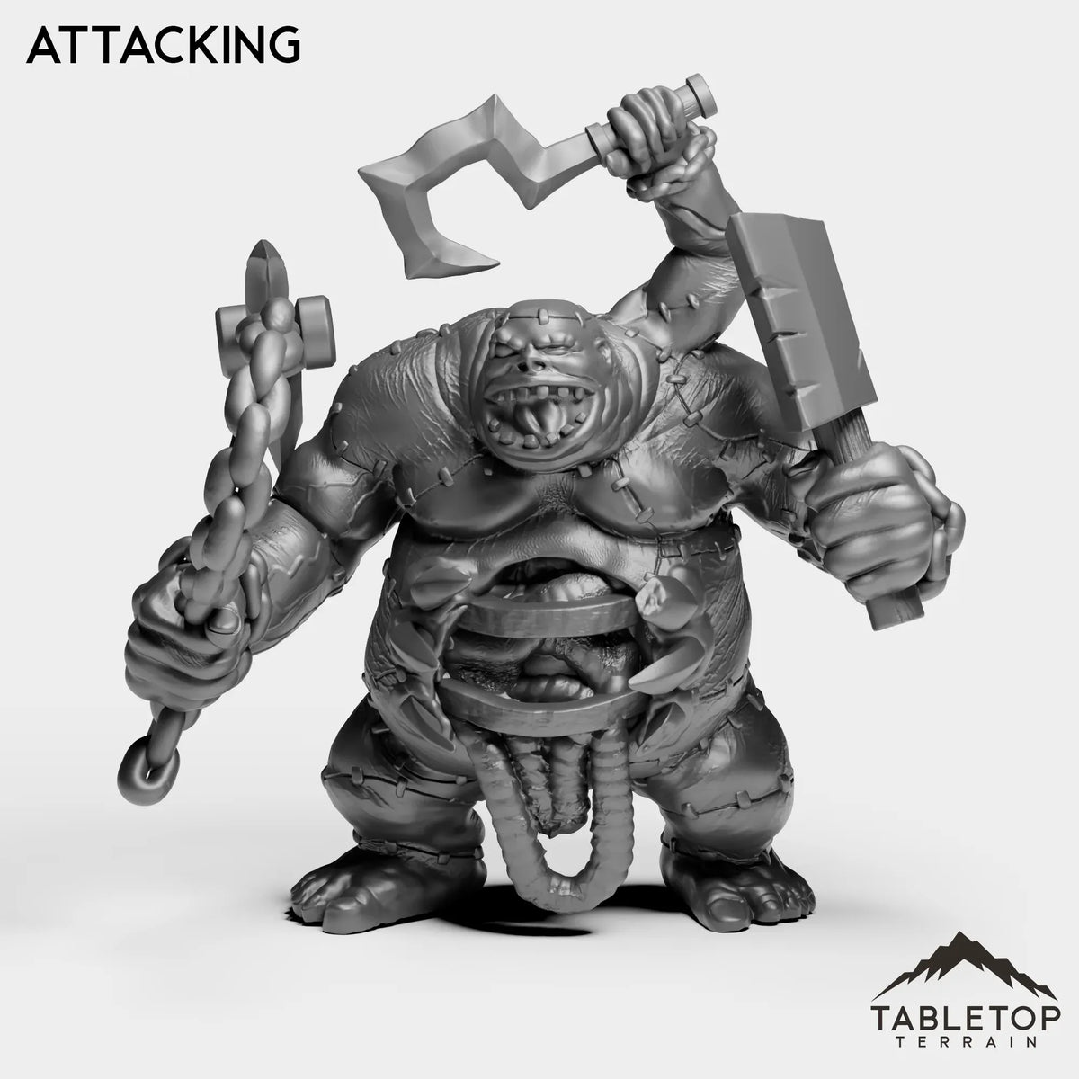 Tabletop Terrain Miniature Attacking Patch Abomination