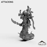 Tabletop Terrain Miniature Attacking Queen Naga