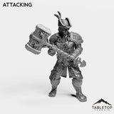 Tabletop Terrain Miniature Attacking Sailor Heritage Warrior Female