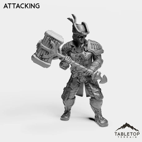 Tabletop Terrain Miniature Attacking Sailor Heritage Warrior Female