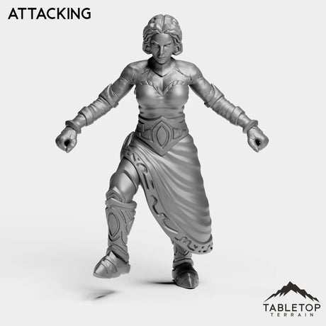 Tabletop Terrain Miniature Attacking Stone Maiden