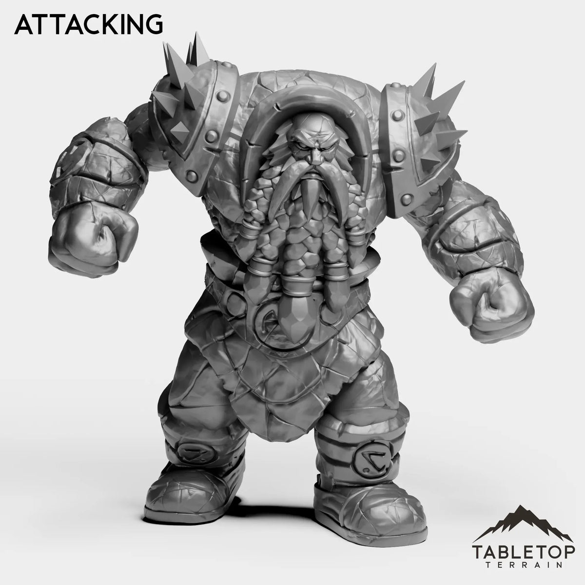 Tabletop Terrain Miniature Attacking The Steelbreaker