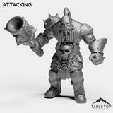 Tabletop Terrain Miniature Attacking The Temple Giant