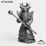 Tabletop Terrain Miniature Attacking Unclean Warlock