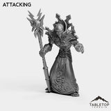 Tabletop Terrain Miniature Attacking Undead Mage Tier 1