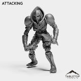 Tabletop Terrain Miniature Attacking Undead Rogue Female Tier 1