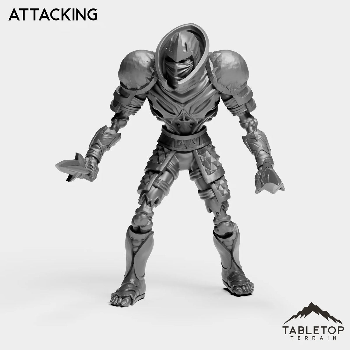 Tabletop Terrain Miniature Attacking Undead Rogue Tier 1