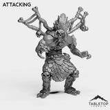 Tabletop Terrain Miniature Attacking Undead Troll