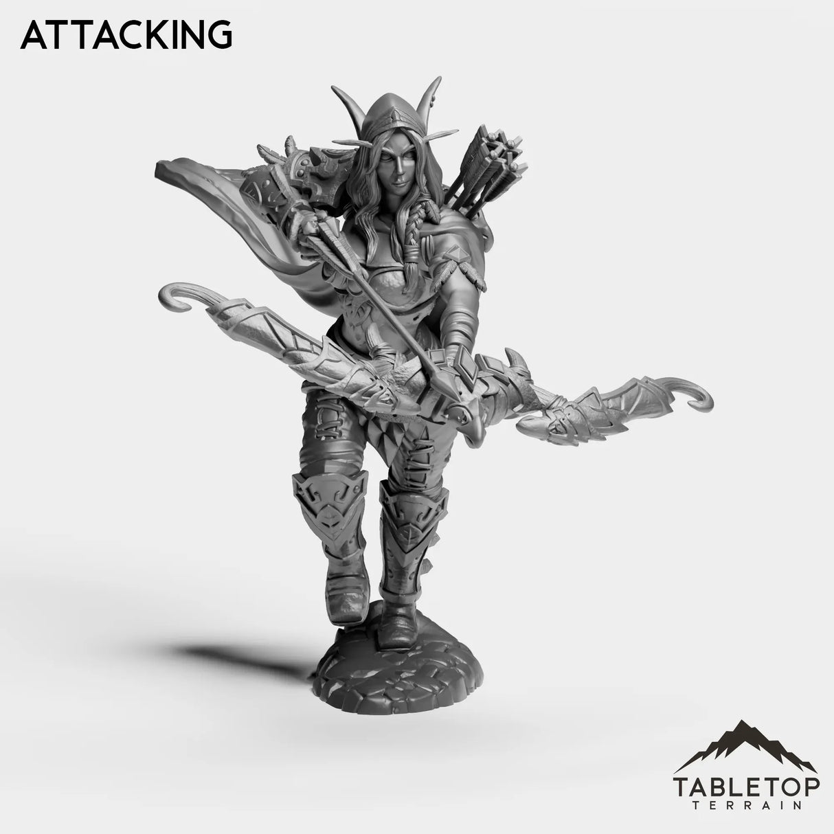 Tabletop Terrain Miniature Attacking Void Scout Leader