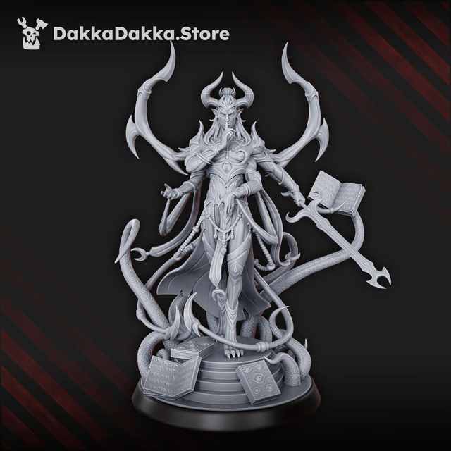 Tabletop Terrain Miniature Avatar of Lust with a sword