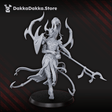 Tabletop Terrain Miniature Avatar of Lust with spear and shield