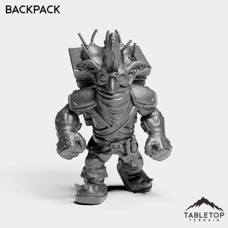 Tabletop Terrain Miniature Backpack Goblin Sapper