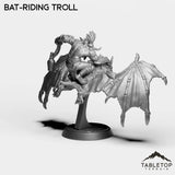 Tabletop Terrain Miniature Bat-Riding Troll