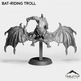 Tabletop Terrain Miniature Bat-Riding Troll