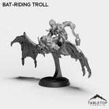 Tabletop Terrain Miniature Bat-Riding Troll