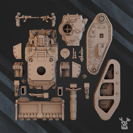 Tabletop Terrain Miniature Battle Tank "Lethal Rage" LR-6