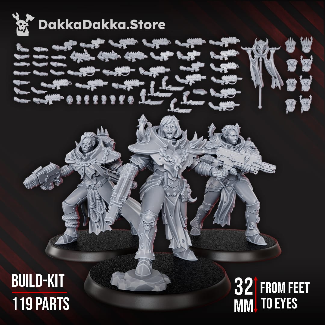 Tabletop Terrain Miniature Battle Witches Squad (build kit)