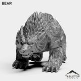 Tabletop Terrain Miniature Bear Elf Druid Forms