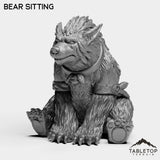 Tabletop Terrain Miniature Bear Sitting Elf Druid Forms