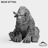 Tabletop Terrain Miniature Bear Sitting Minotaur Druid Forms
