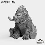 Tabletop Terrain Miniature Bear Sitting Troll Druid Forms