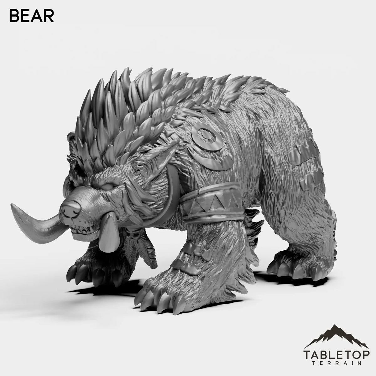 Tabletop Terrain Miniature Bear Troll Druid Forms