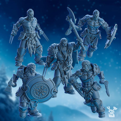Tabletop Terrain Miniature Berserker Squad