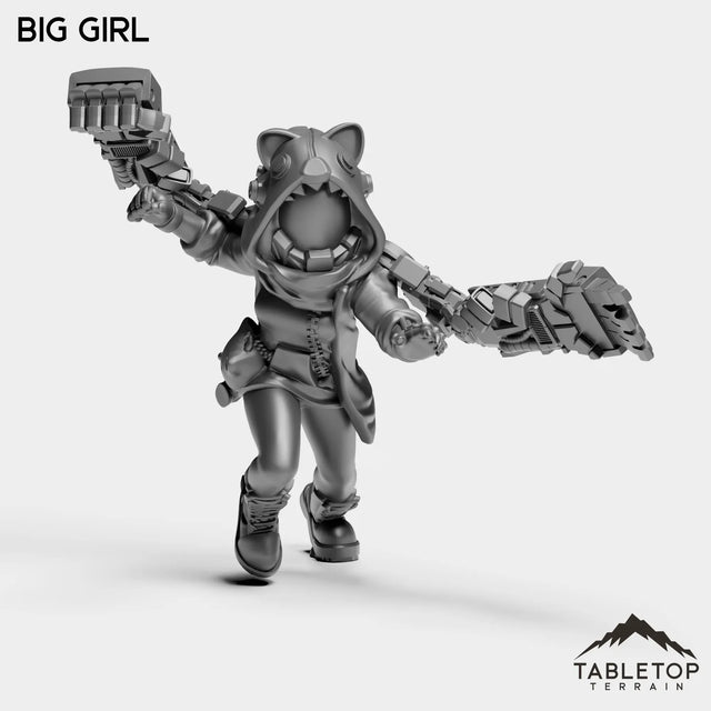 Tabletop Terrain Miniature Big Girl - Onlookers
